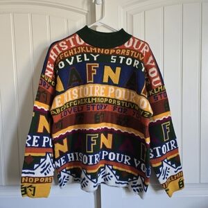 Colorful Patterned Men's Sweater